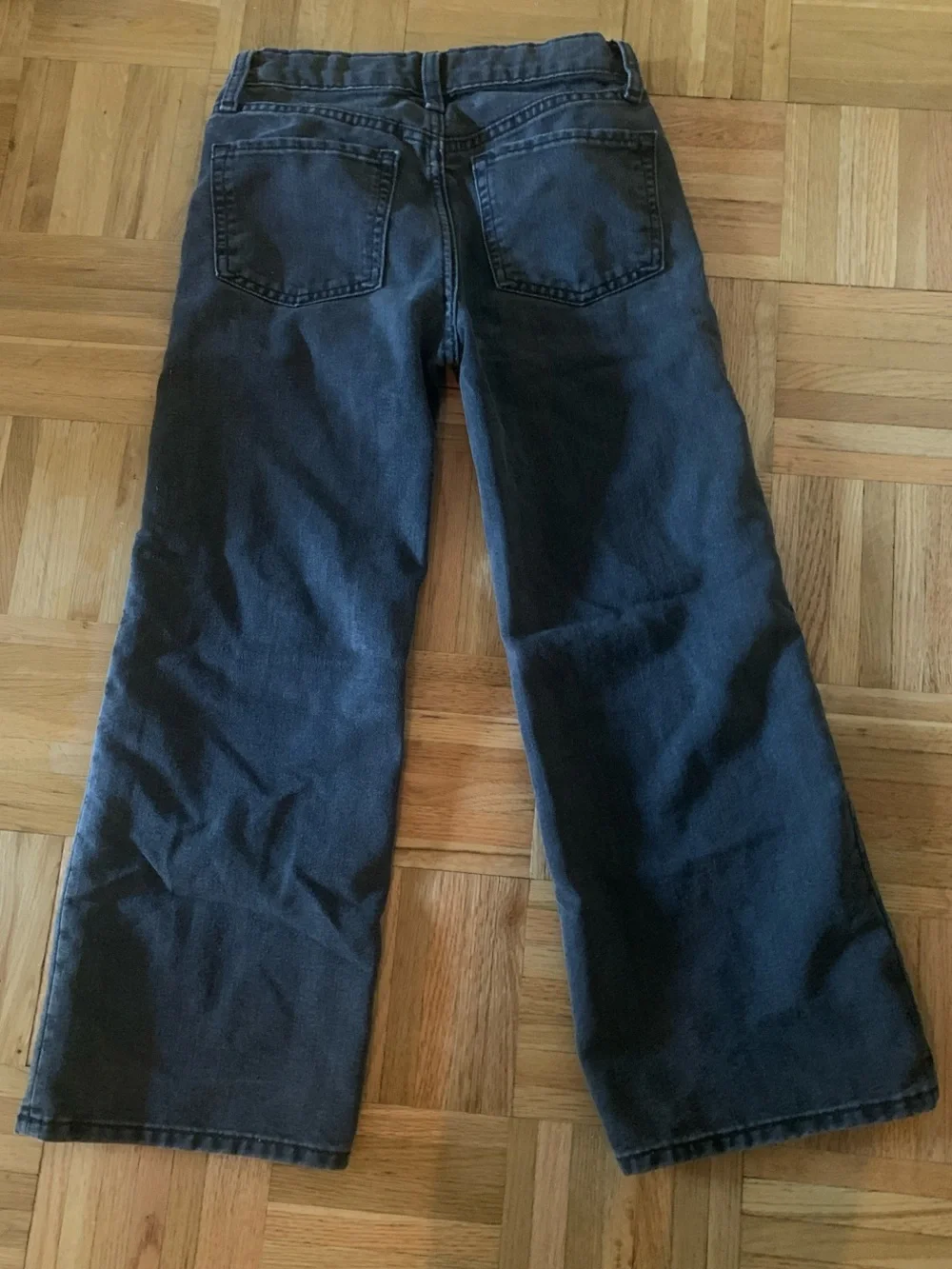Old Navy High Rise Baggy Wide Leg BLACK WASH Jeans - Girls Size 10